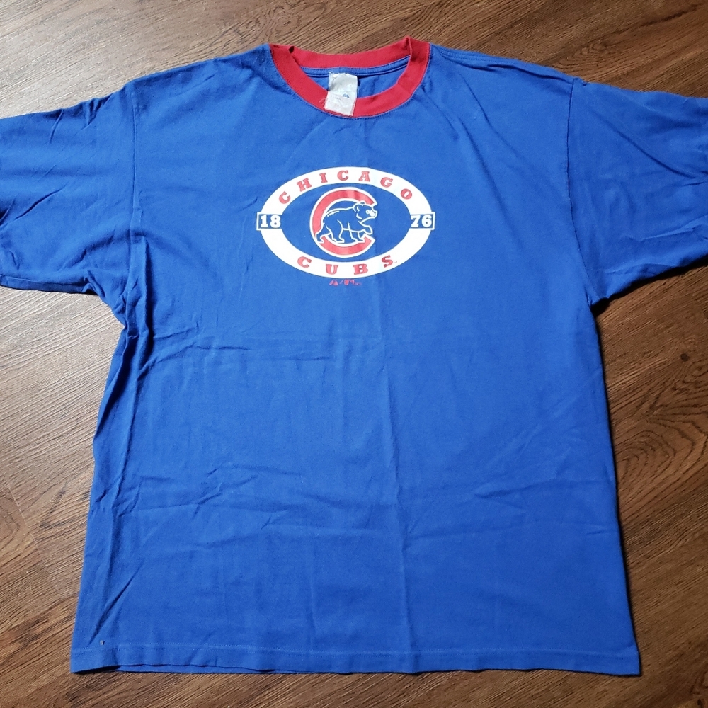 Y2K Vintage 2006 Chicago Cubs 2XL Ringer T-Shirt